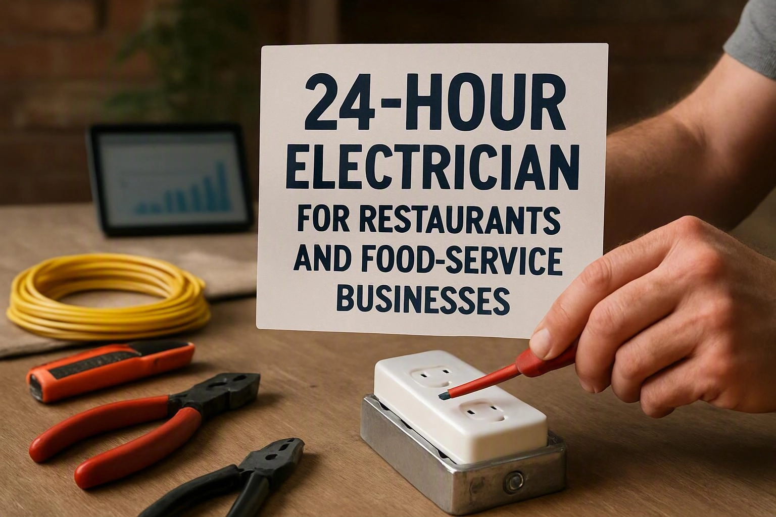 24-Hour Electrician for Restaurants and Food-Service Businesses