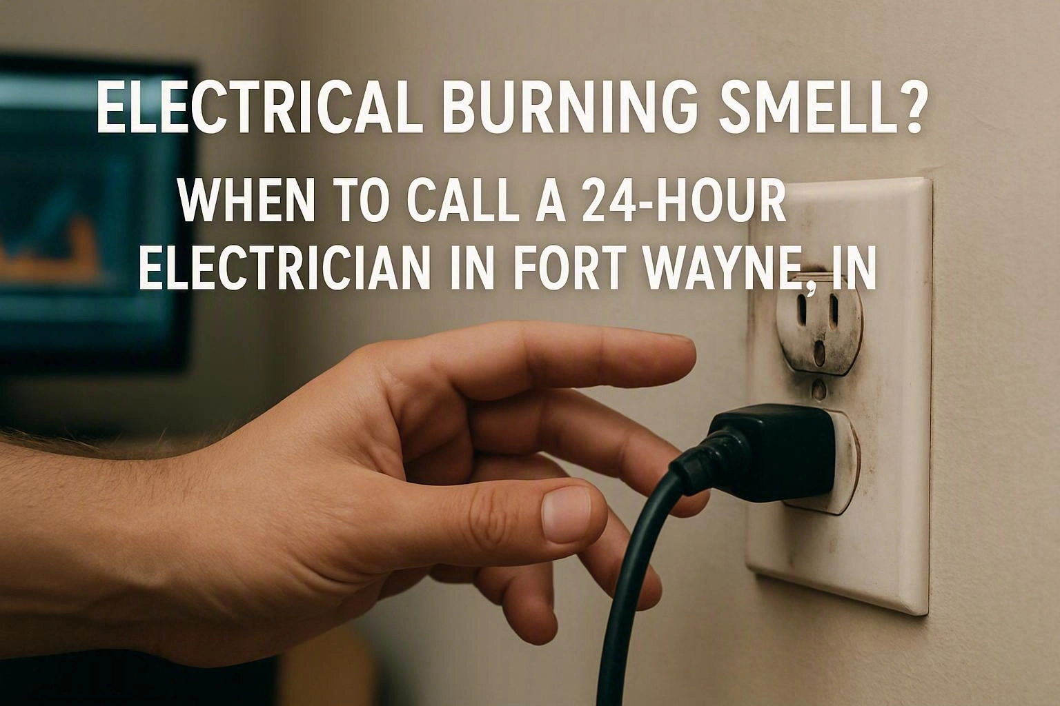 Electrical Burning Smell? When to Call a 24-Hour Electrician in Fort Wayne, IN