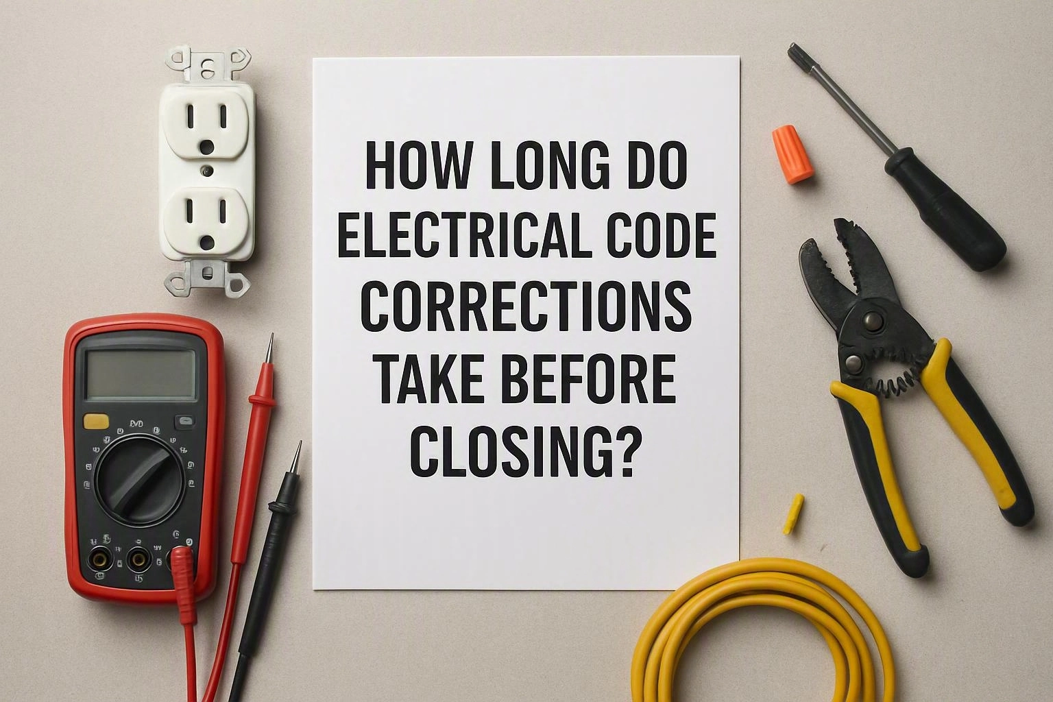 How Long Do Electrical Code Corrections Take Before Closing?