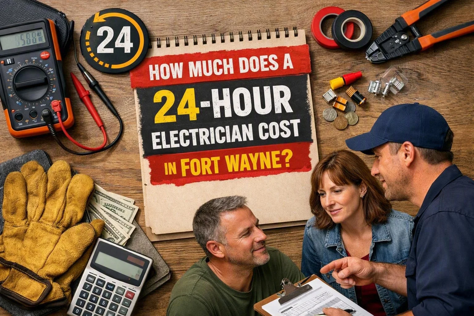 How Much Does a 24-Hour Electrician Cost in Fort Wayne?
